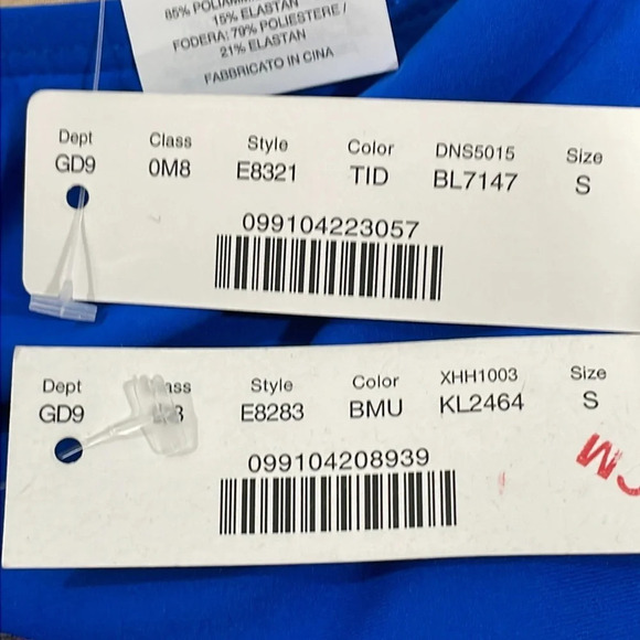 NWT J. Crew High Rise Waist and Triangle Top Bikini Swimsuit Blue Floral S - Picture 2 of 16